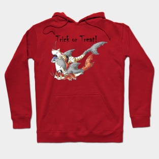 Tiger Shark Trick or Treaters (With Text) Hoodie